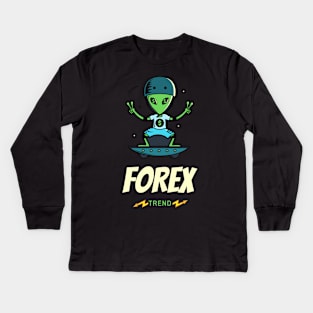 FOREX TREND ALIEN Kids Long Sleeve T-Shirt